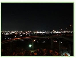 南アルプス市や甲府盆地の夜景が一望!