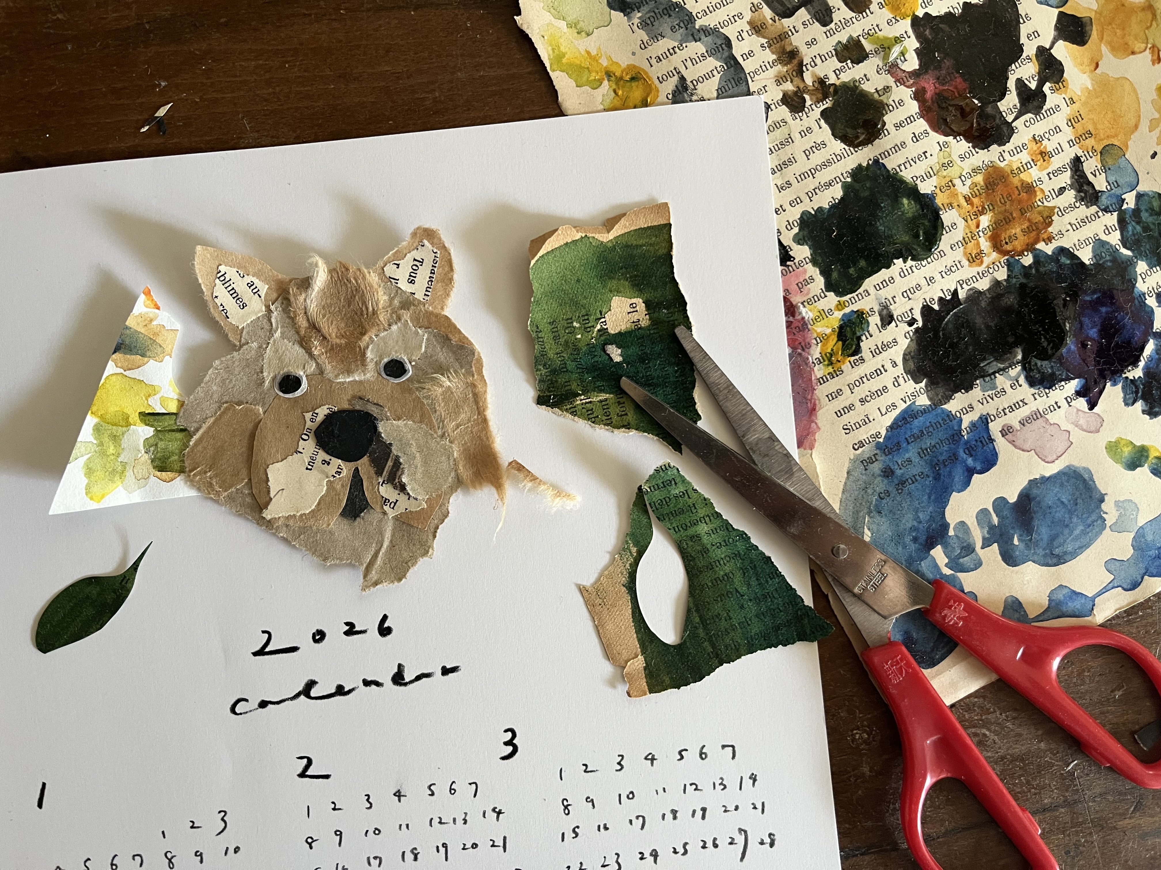 【芦安山岳館企画展】ちぎらまりこ貼り絵原画展「ただ、ここにある」開催中！写真