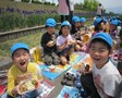 あやめを見ながらのお花見給食