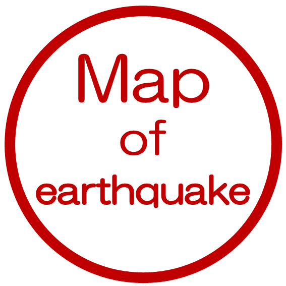 Map of earthquake